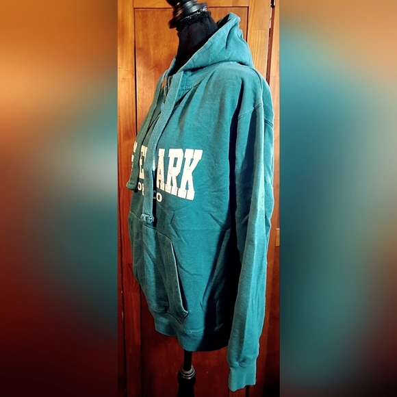 ESY SURF CO. Estes Park Colorado Teal Hoodie woth Kangaroo Pocket - Picture 3 of 6
